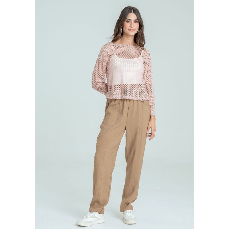 RAGGED - Pantalon terry harem Cafe caramelo Ragged