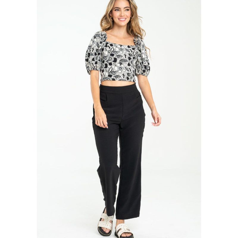 RAGGED - Pantalon rachel Negro Ragged