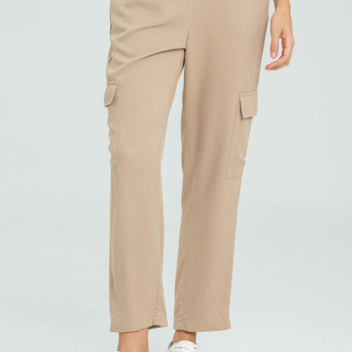 RAGGED - Pantalon pique cargo Beige Ragged.
