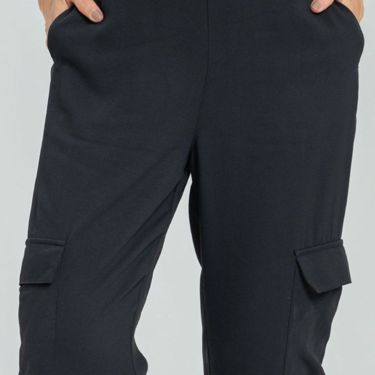 RAGGED - Pantalon pique cargo Negro Ragged.