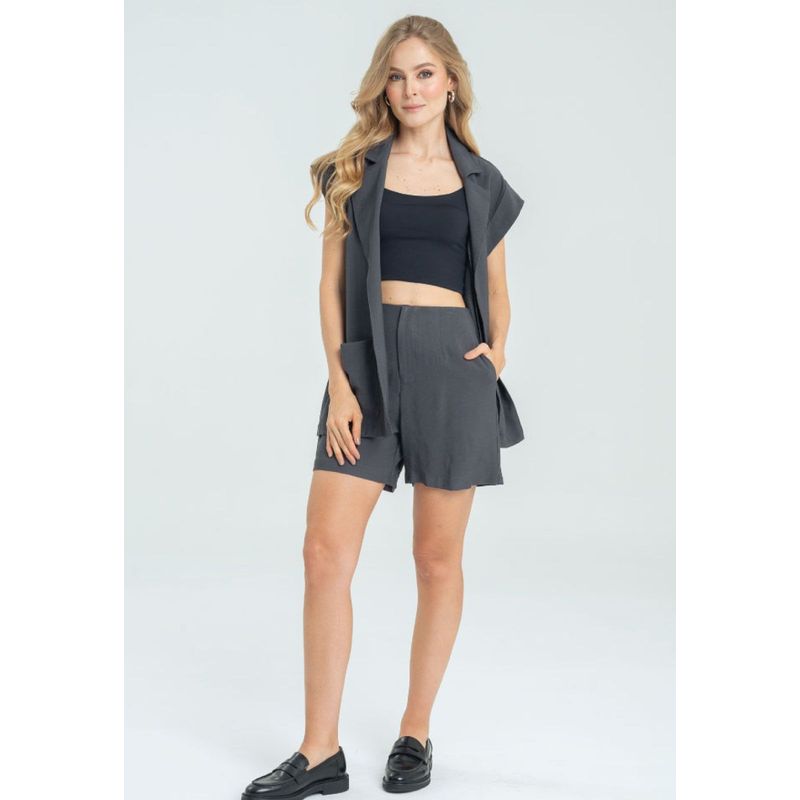 RAGGED - Short mikael Gris oscuro Ragged