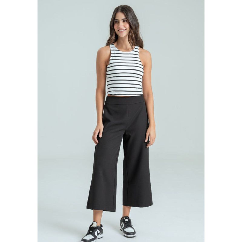 RAGGED - Pantalon ava culotte Negro Ragged