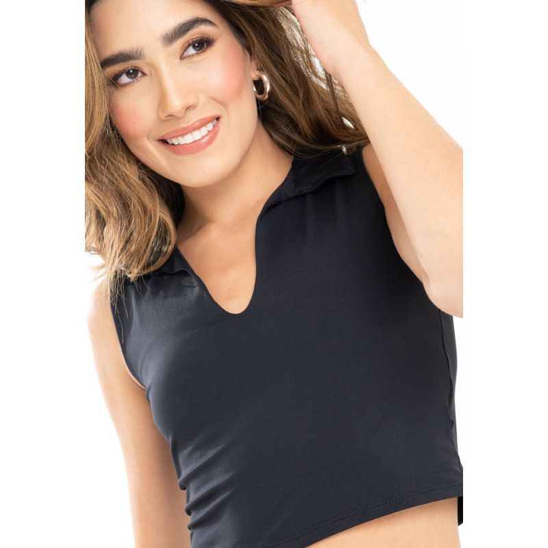 RAGGED - Top malaga Negro Ragged