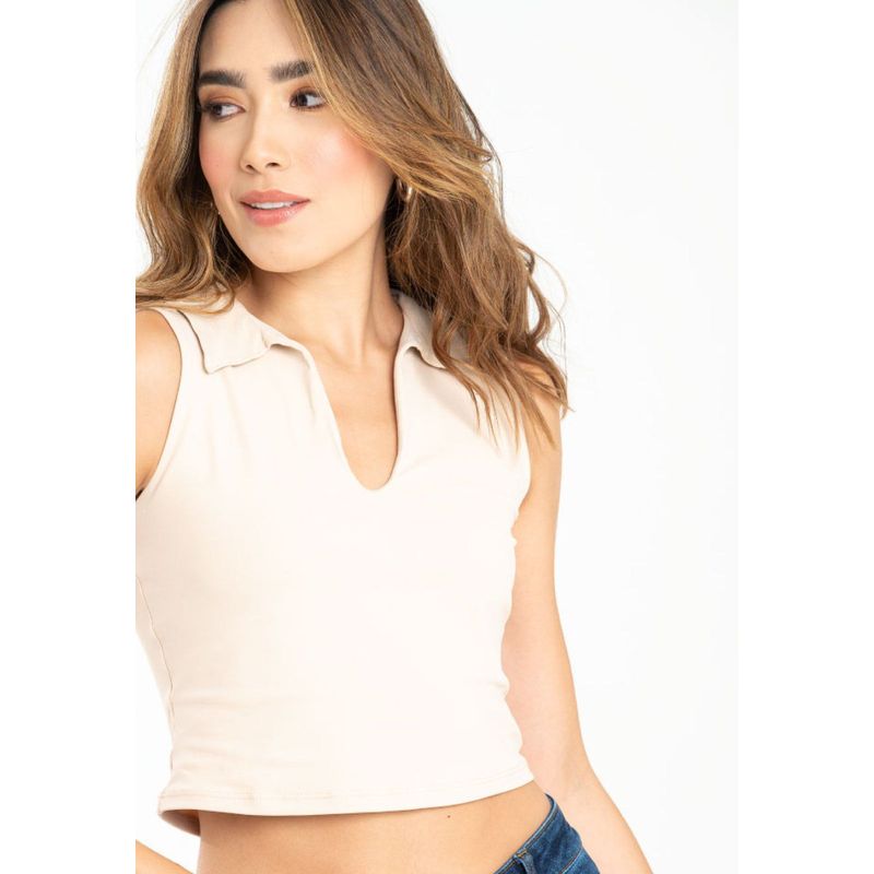 RAGGED - Top malaga Beige claro Ragged