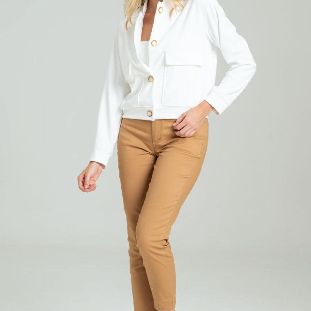 RAGGED - Pantalon dril skinny cinco bolsillos Beige oscuro Ragged,