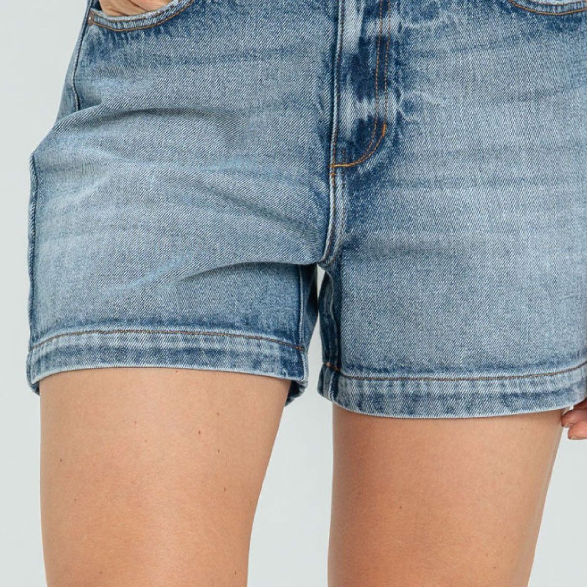 RAGGED - Short denim mom Azul medio Ragged