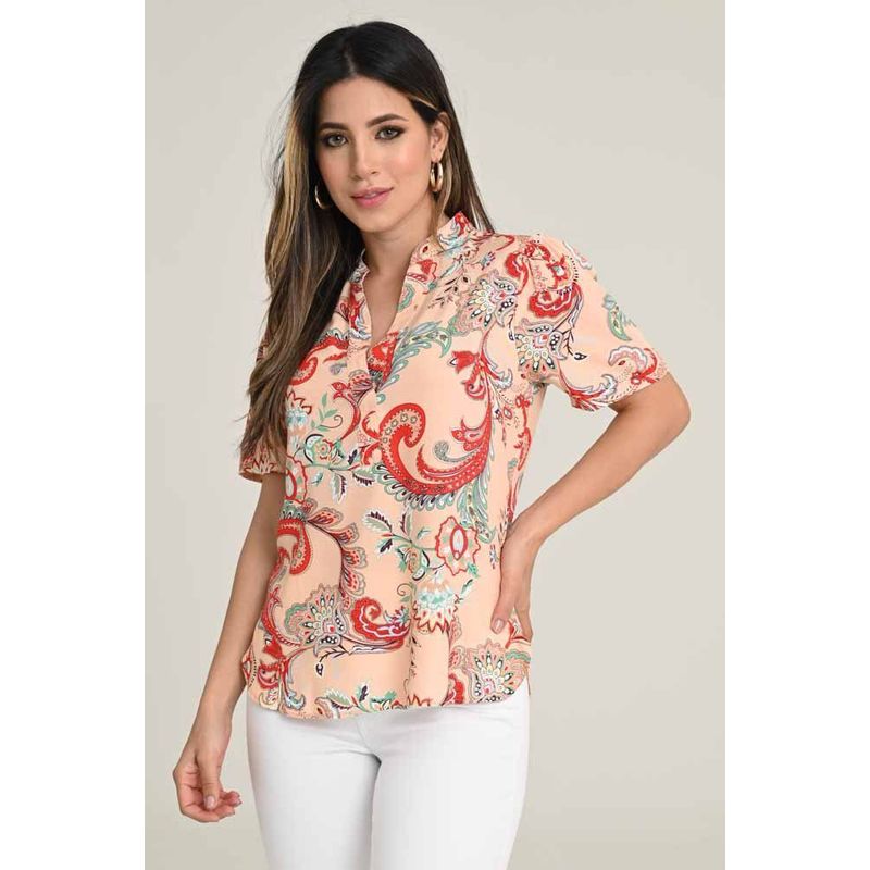 RAGGED - Blusa kharam Nude Ragged