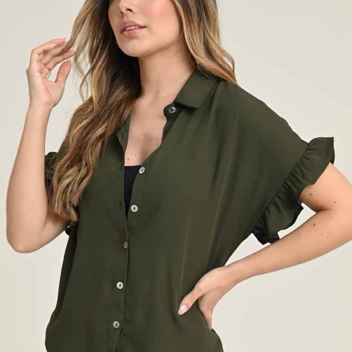 RAGGED - Blusa rosset Verde militar Ragged