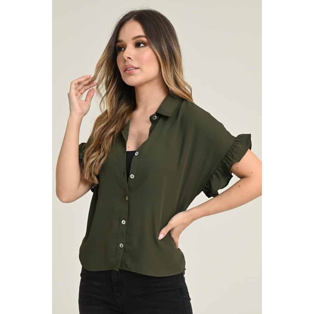 RAGGED - Blusa rosset Verde militar Ragged