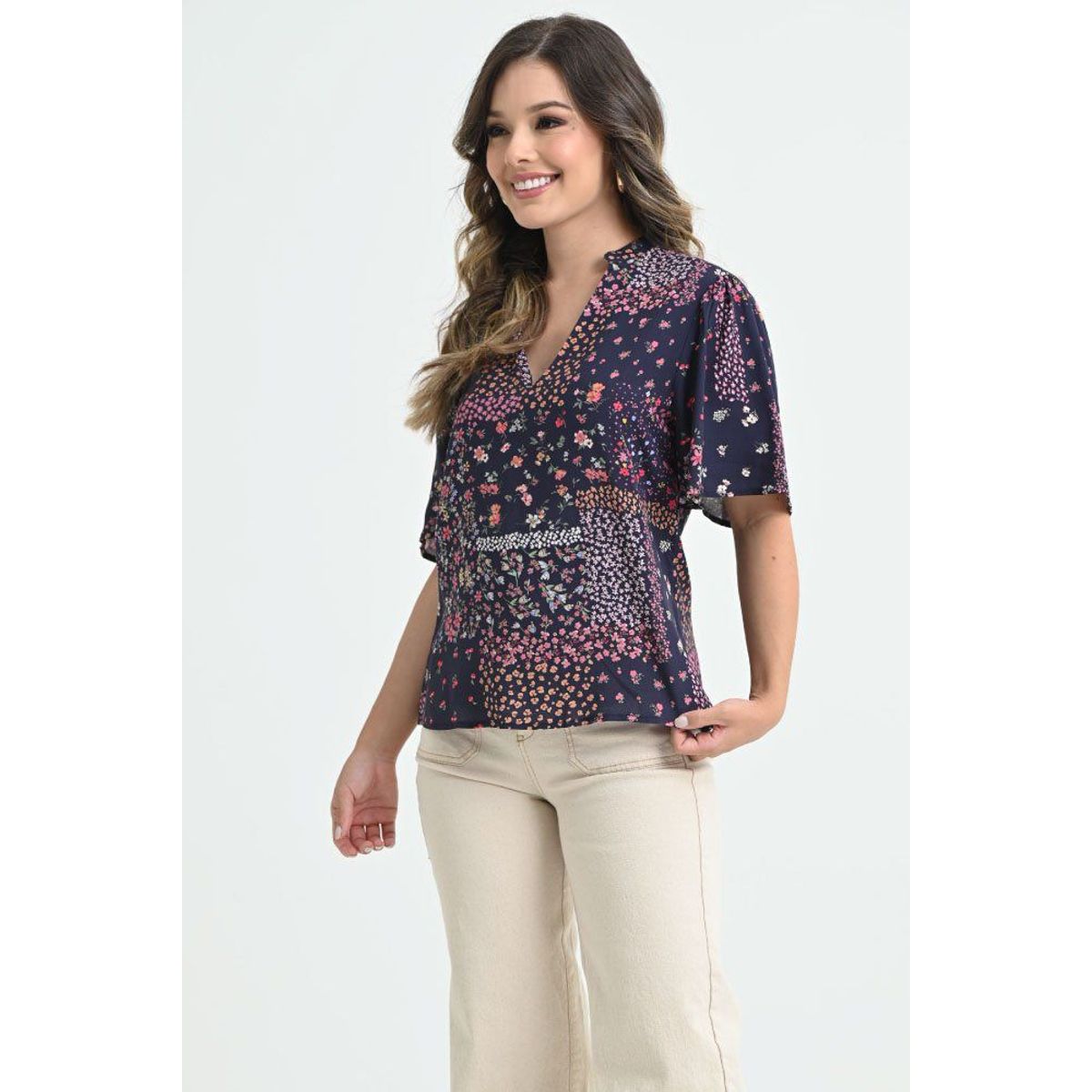 RAGGED - Blusa crishell Azul oscuro Ragged