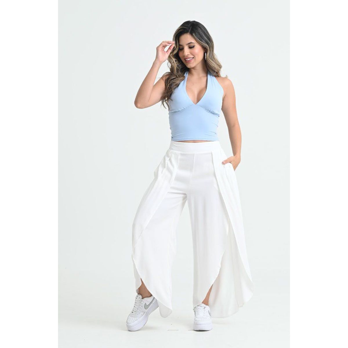 RAGGED - Top melissa Azul claro Ragged