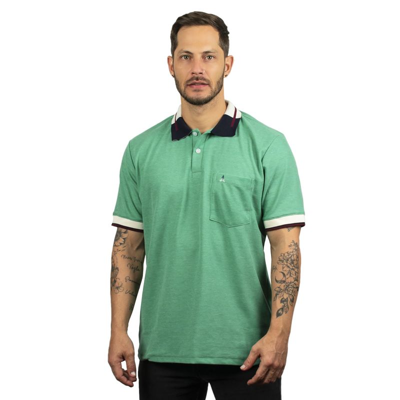 HAMER - Camiseta Tipo Polo Para Hombre Hamer Con Bolsillo