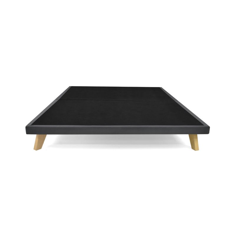 VENECIA - Base Cama Versalles Doble en Tela Gris