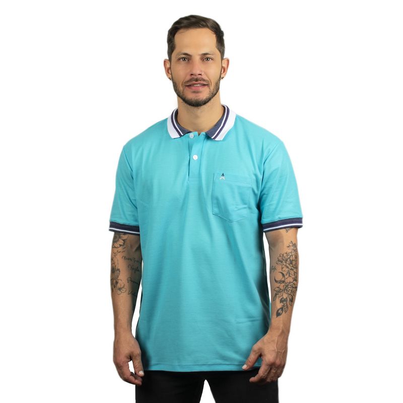 HAMER - Camiseta Tipo Polo Para Hombre Hamer Con Bolsillo