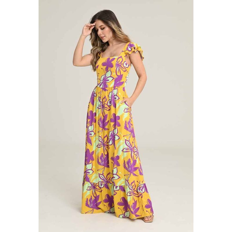 RAGGED - Vestido moratta Amarillo mostaza Ragged
