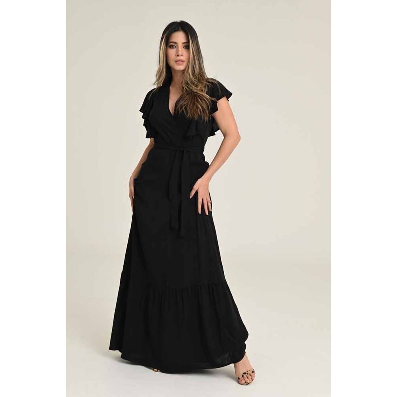 RAGGED - Vestido espana Negro Ragged