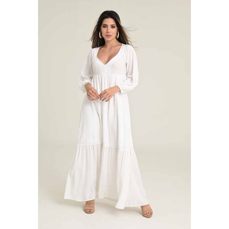 RAGGED - Vestido palomino Blanco crudo Ragged