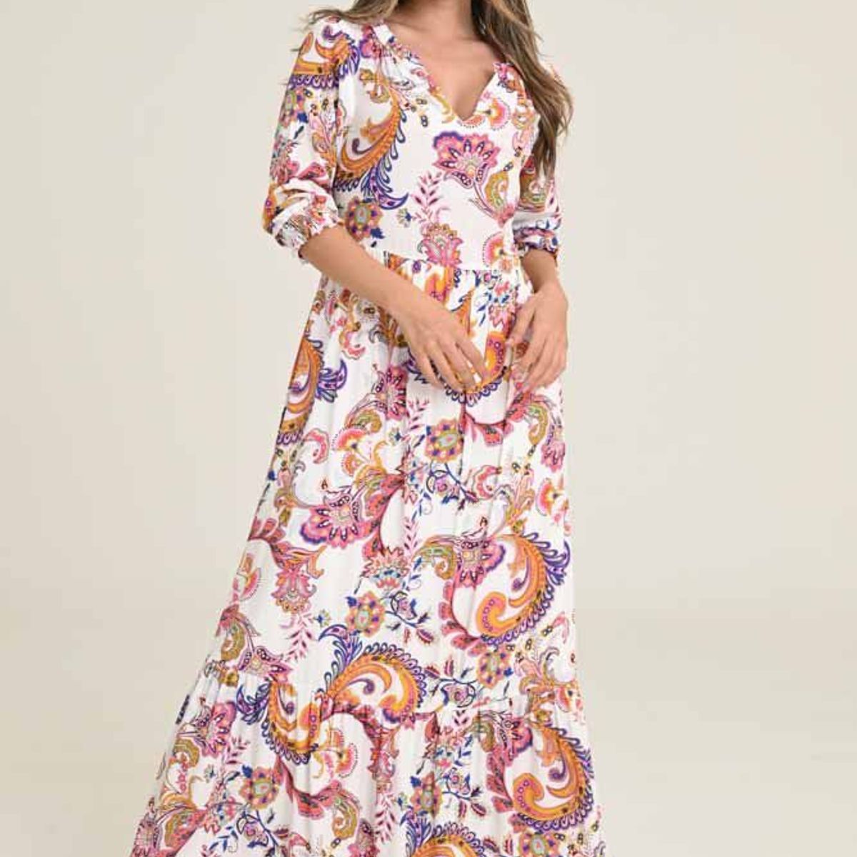 RAGGED - Vestido largo nina Blanco crudo Ragged