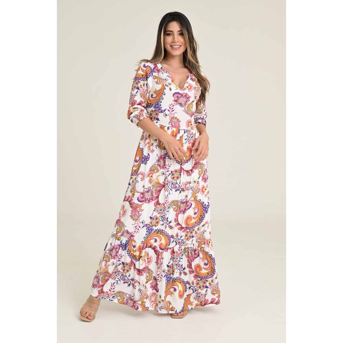 RAGGED - Vestido largo nina Blanco crudo Ragged