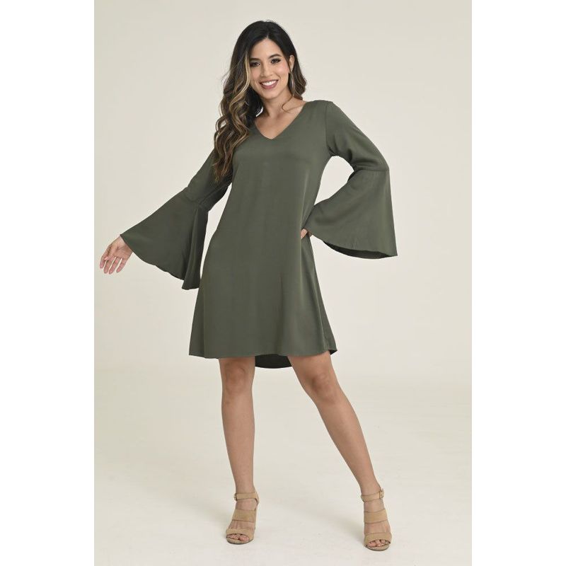 RAGGED - Vestido yei Verde militar Ragged