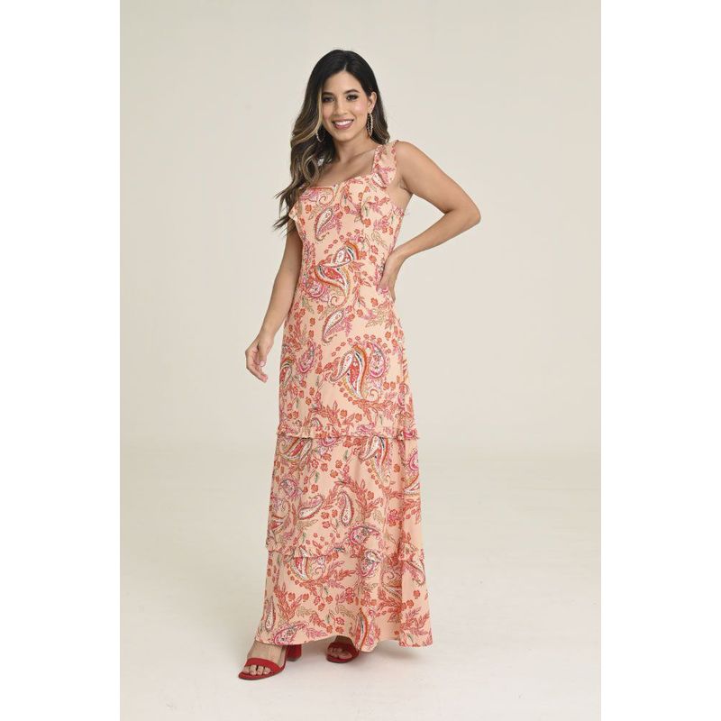 RAGGED - Vestido marruecos Rosado salmon Ragged