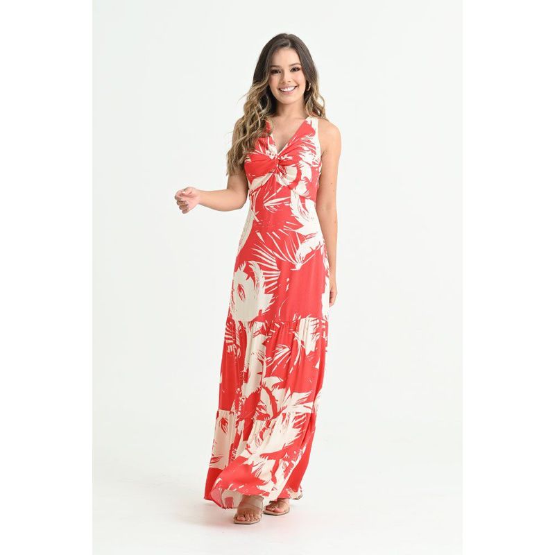 RAGGED - Vestido verano Rojo puro Ragged