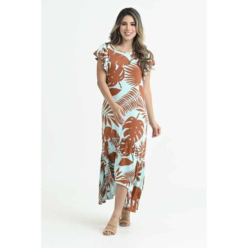 RAGGED - Vestido hawai Verde aqua Ragged