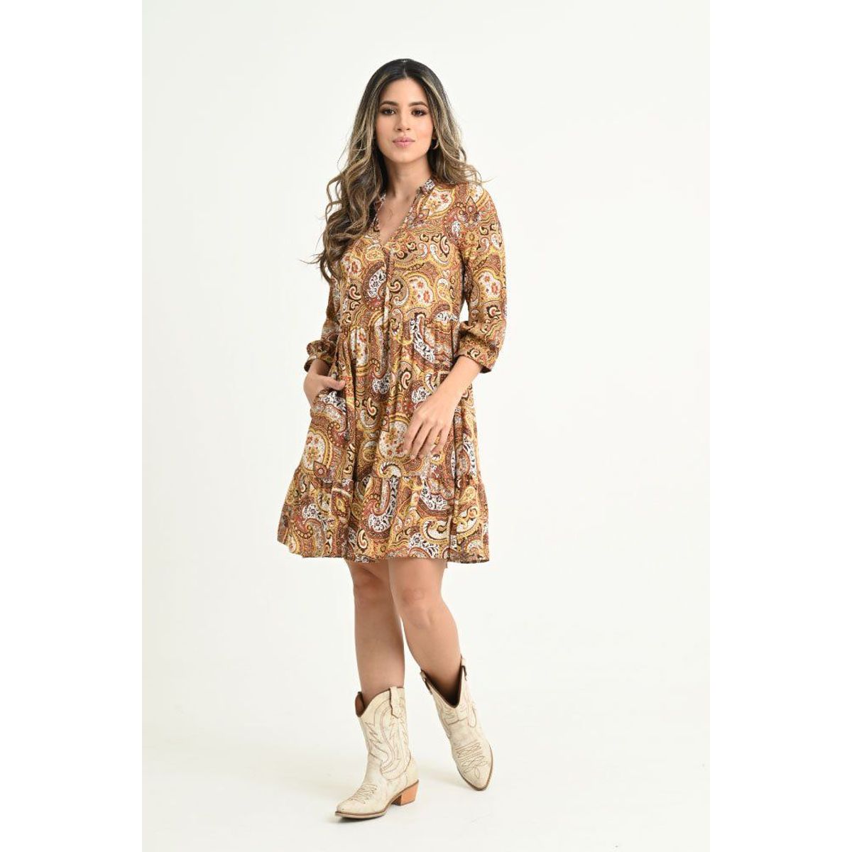 RAGGED - Vestido nellie Cafe puro Ragged