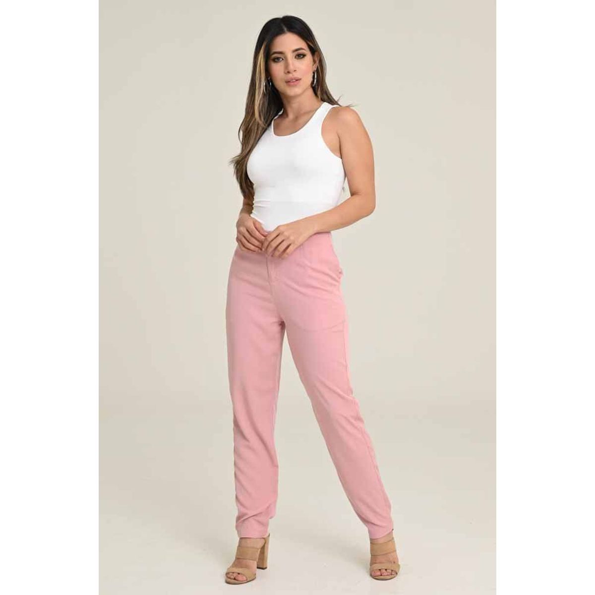RAGGED - Pantalon filadelfia Rosado palo de rosa Ragged.
