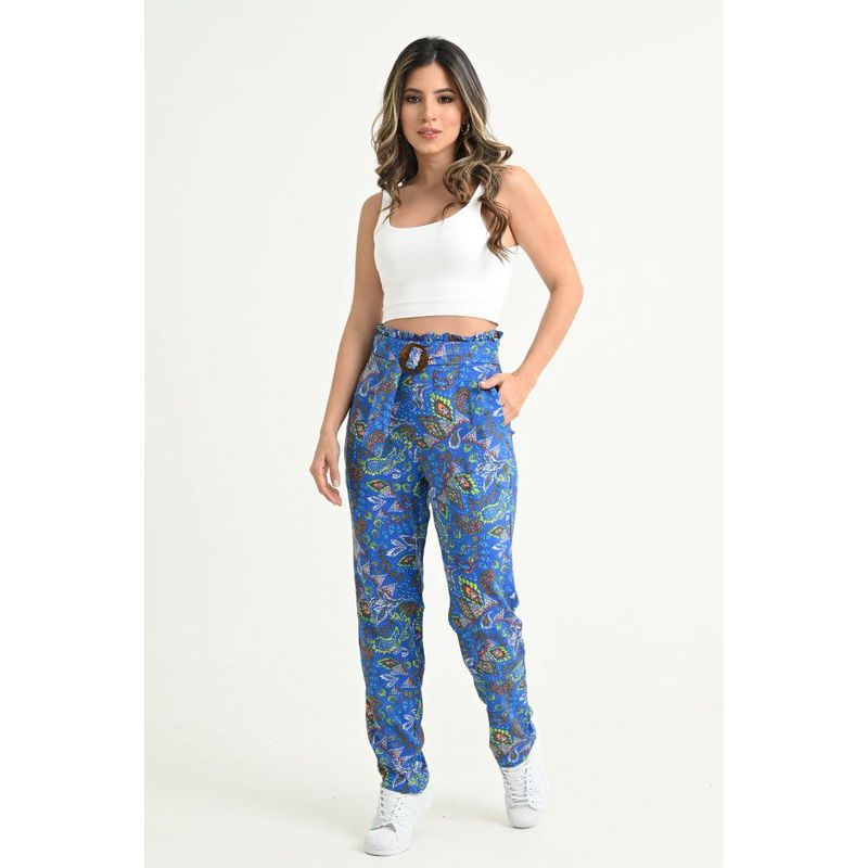 RAGGED - Pantalon crystal Azul rey Ragged
