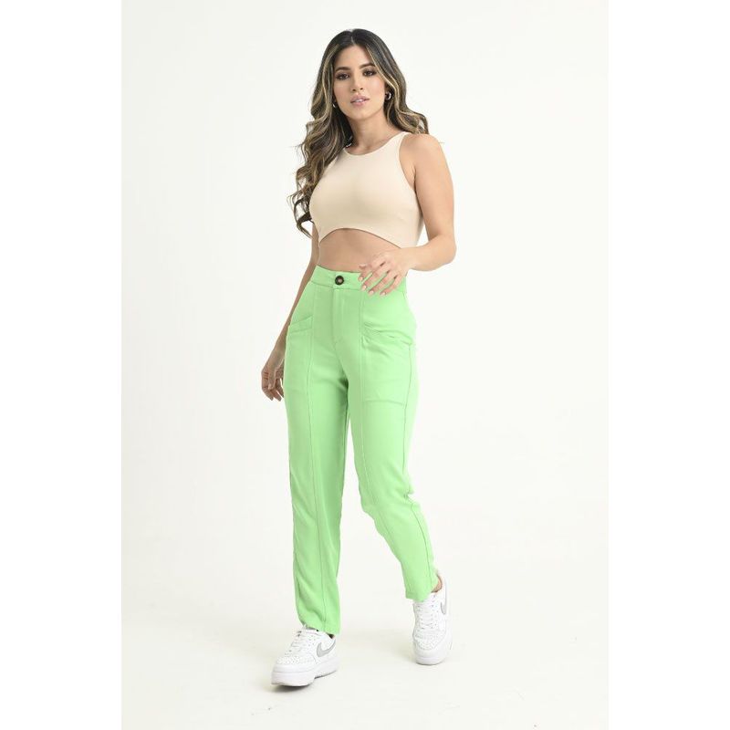RAGGED - Pantalon harem bolsillos Verde masmelo Ragged