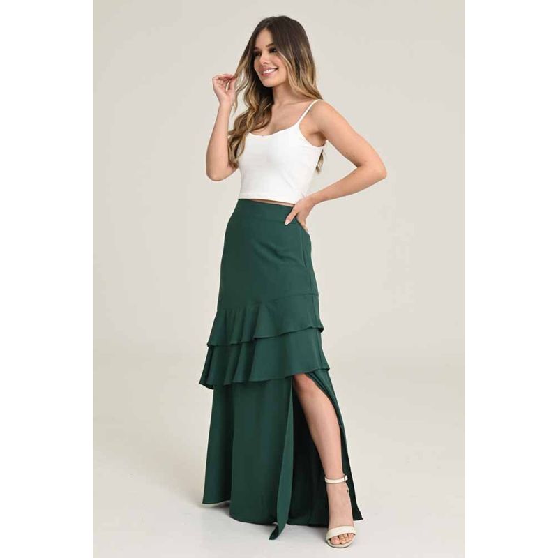 RAGGED - Falda marruecos Verde oscuro Ragged