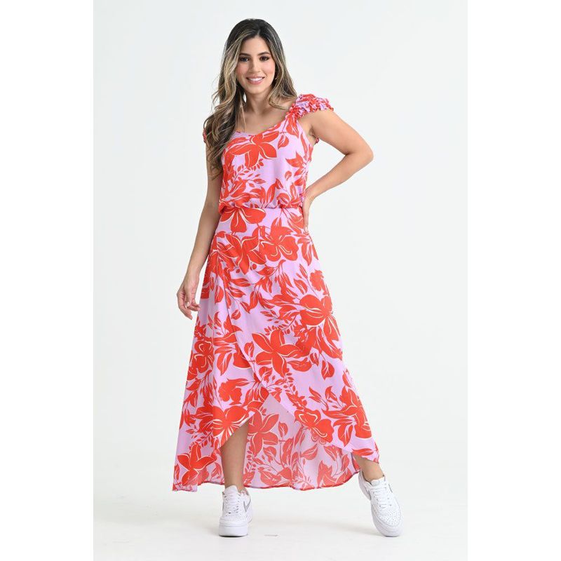 RAGGED - Falda macarena Rojo medio Ragged
