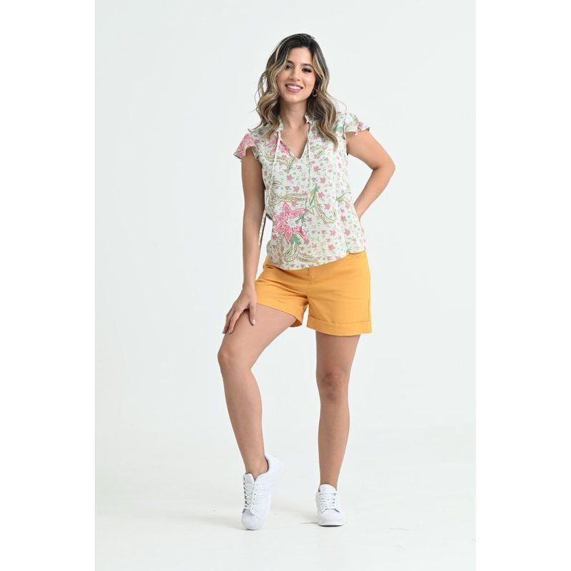 RAGGED - Short egipcio Amarillo mostaza Ragged