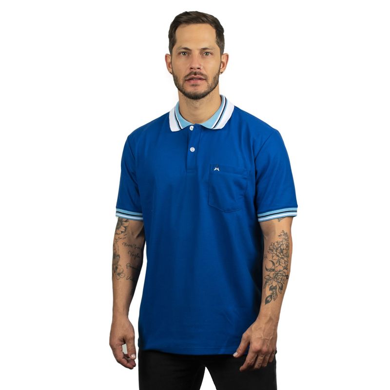 HAMER - Camiseta Tipo Polo Para Hombre Hamer Con Bolsillo