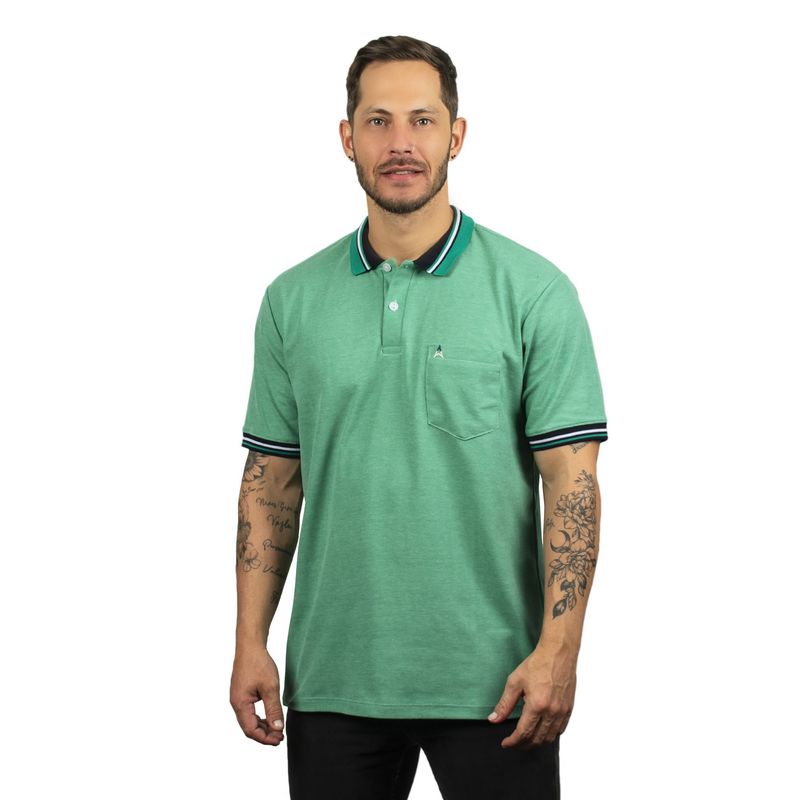 HAMER - Camiseta Tipo Polo Para Hombre Hamer Con Bolsillo