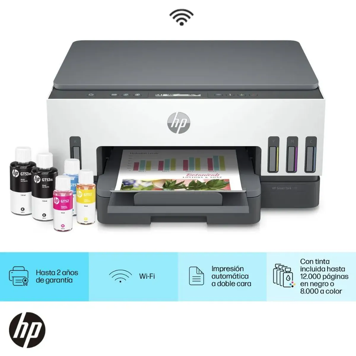 HP - Impresora multifuncional HP Smart Tank Wi-Fi 720 Bluetooth