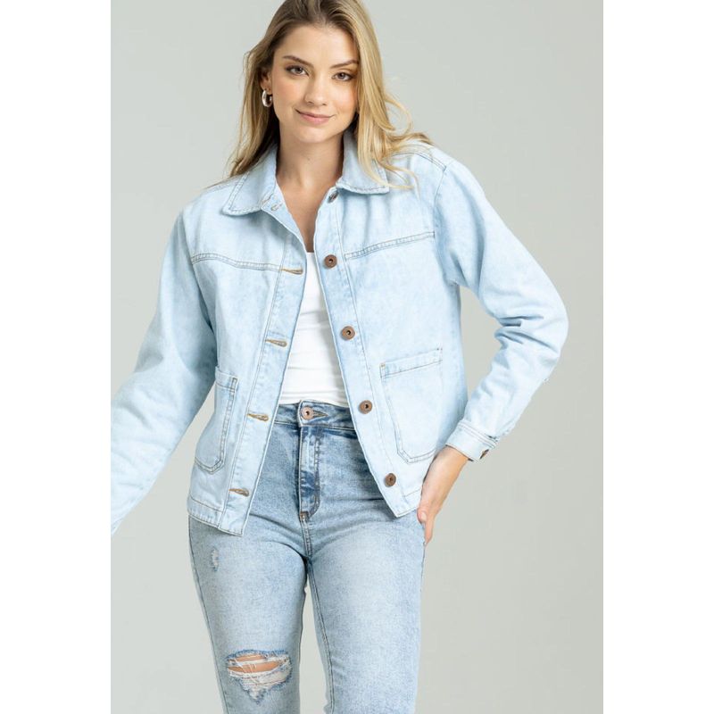 RAGGED - Chaqueta vintage Azul claro Ragged