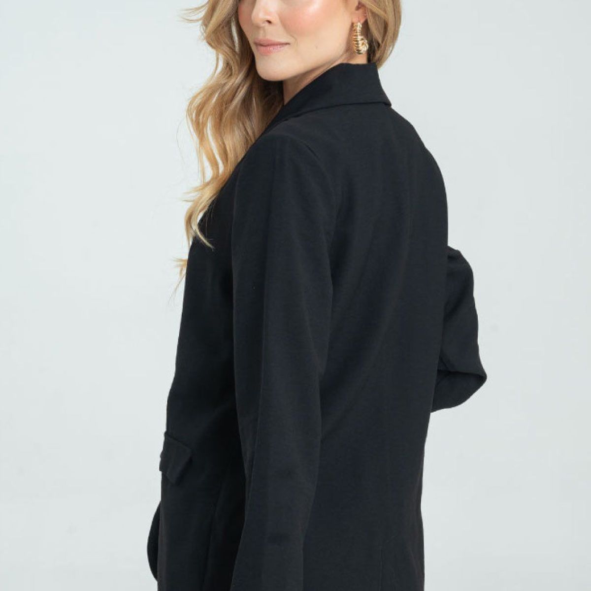 RAGGED - Chaqueta larga tipo blazer Negro Ragged
