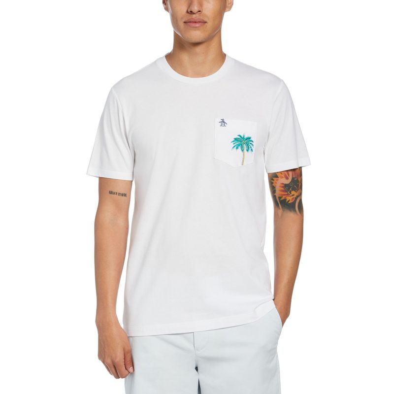 T-shirt slim en coton Homme - Blanc - Décathlon