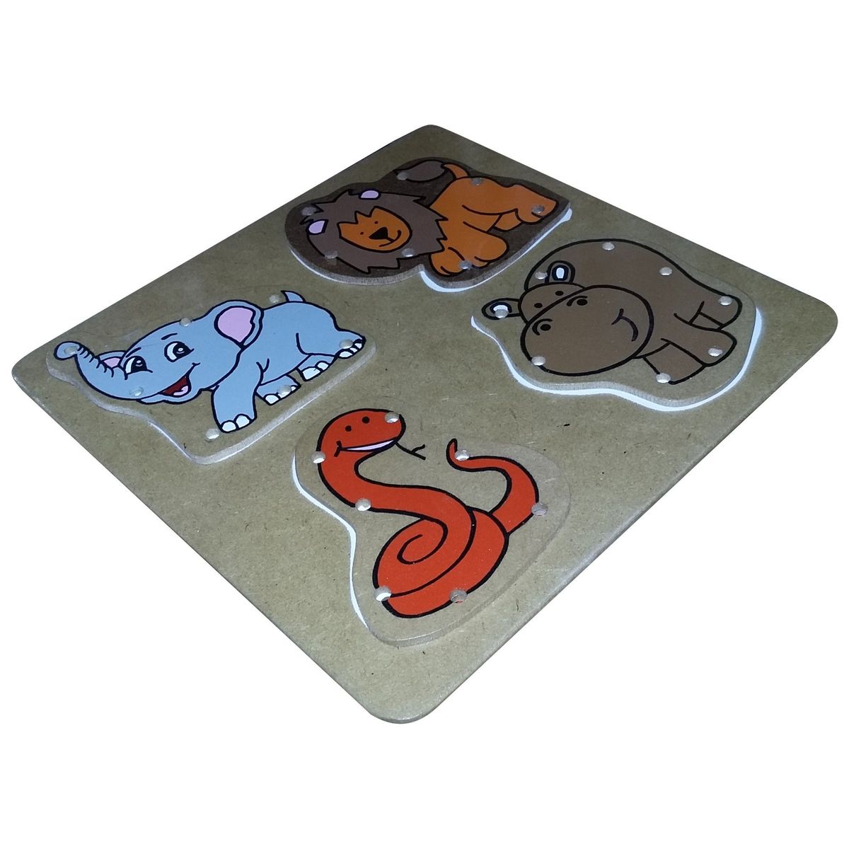 MAFEGO - ANIMAL PARA ENHEBRAR 1 PLANTILLA  ANIMALES SELVA