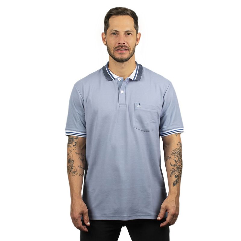 HAMER - Camiseta Tipo Polo Para Hombre Hamer Con Bolsillo
