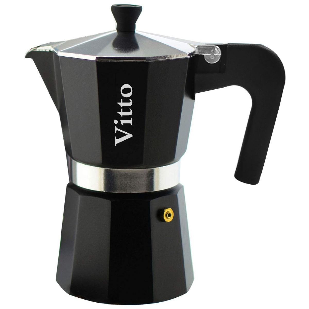VITTO - Cafetera Italiana Moka 6 Tazas Espresso (300ml) - Vitto