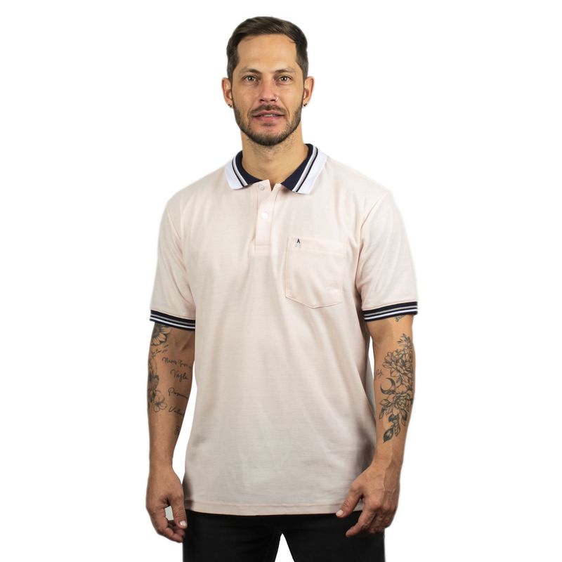 HAMER - Camiseta Tipo Polo Para Hombre Hamer Con Bolsillo_.