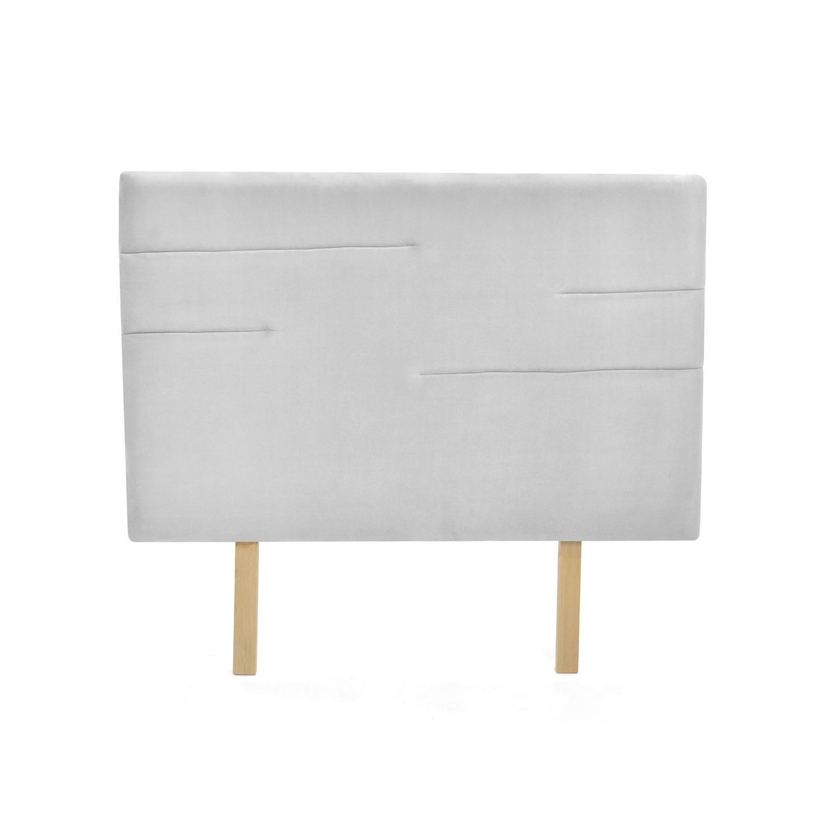 VENECIA - Cabecero Capitoneado Versalles Semi doble Tela Plata