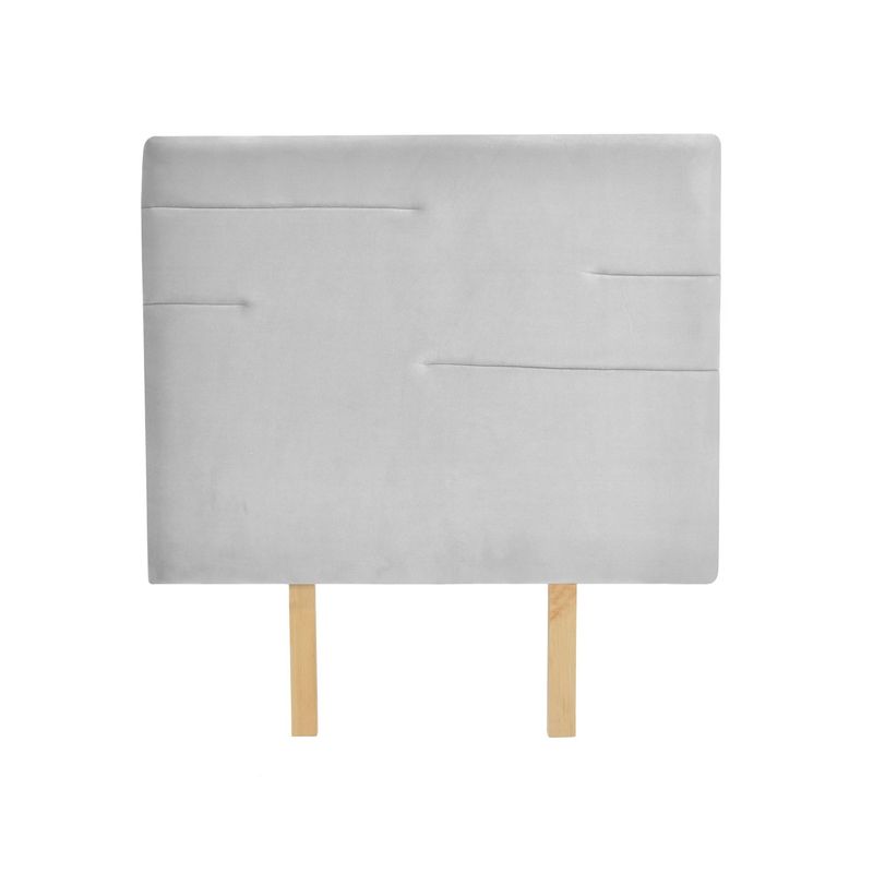 VENECIA - Cabecero Capitoneado Versalles Sencillo Tela Plata