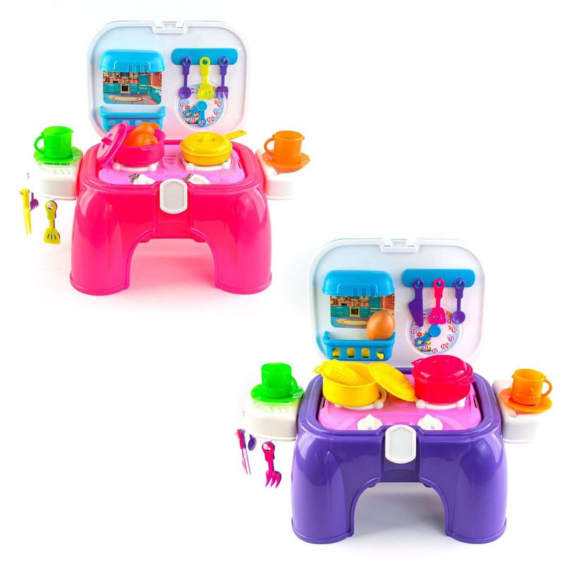 ENERGY PLUS - Kit x2 Cocinas 24 Pzas CU Juego Aventura Culinaria Infantil