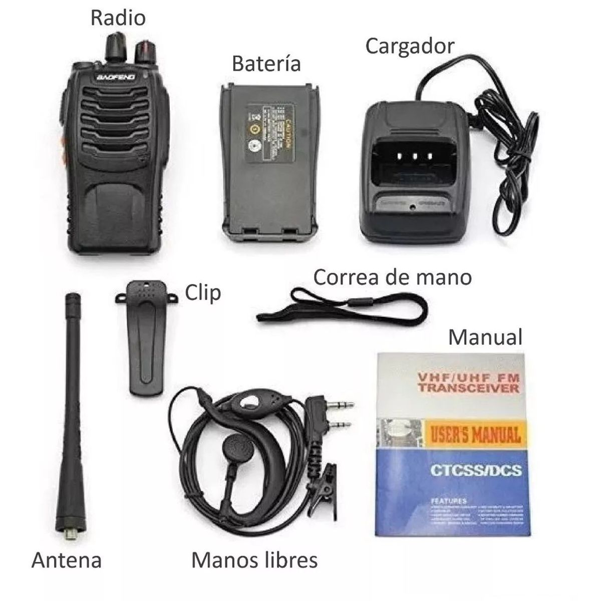 BAOFENG - Boquitoquis Baofeng Bf888s Auriculares Radio Telefono Inalambrico X2