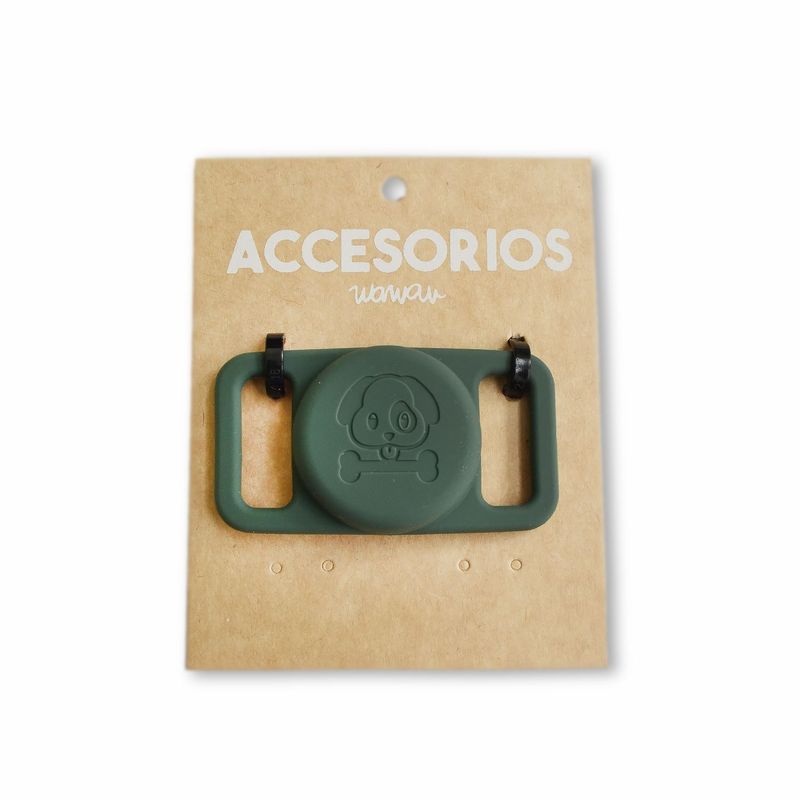 WAWAW - Funda para Airtag collar de perro o gato verde oscuro Wawaw