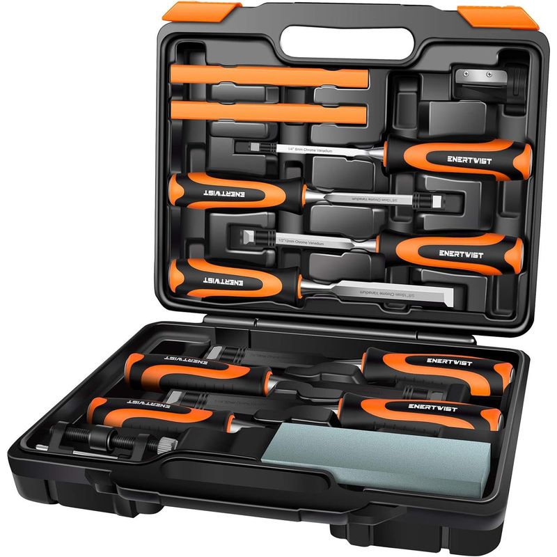GENERICO - Kit Formones Cinceles D Madera 13 Piezas Enertwist Et-wcs-13